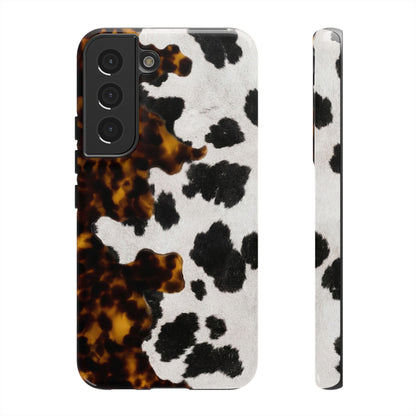 Tortoiseshell + Cowhide Tough Case