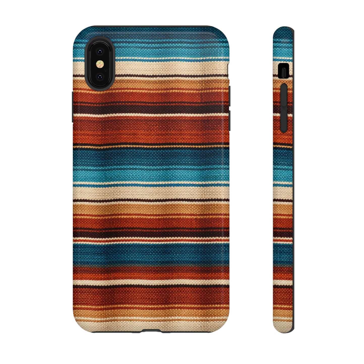 Turquoise + Orange Serape Tough Case