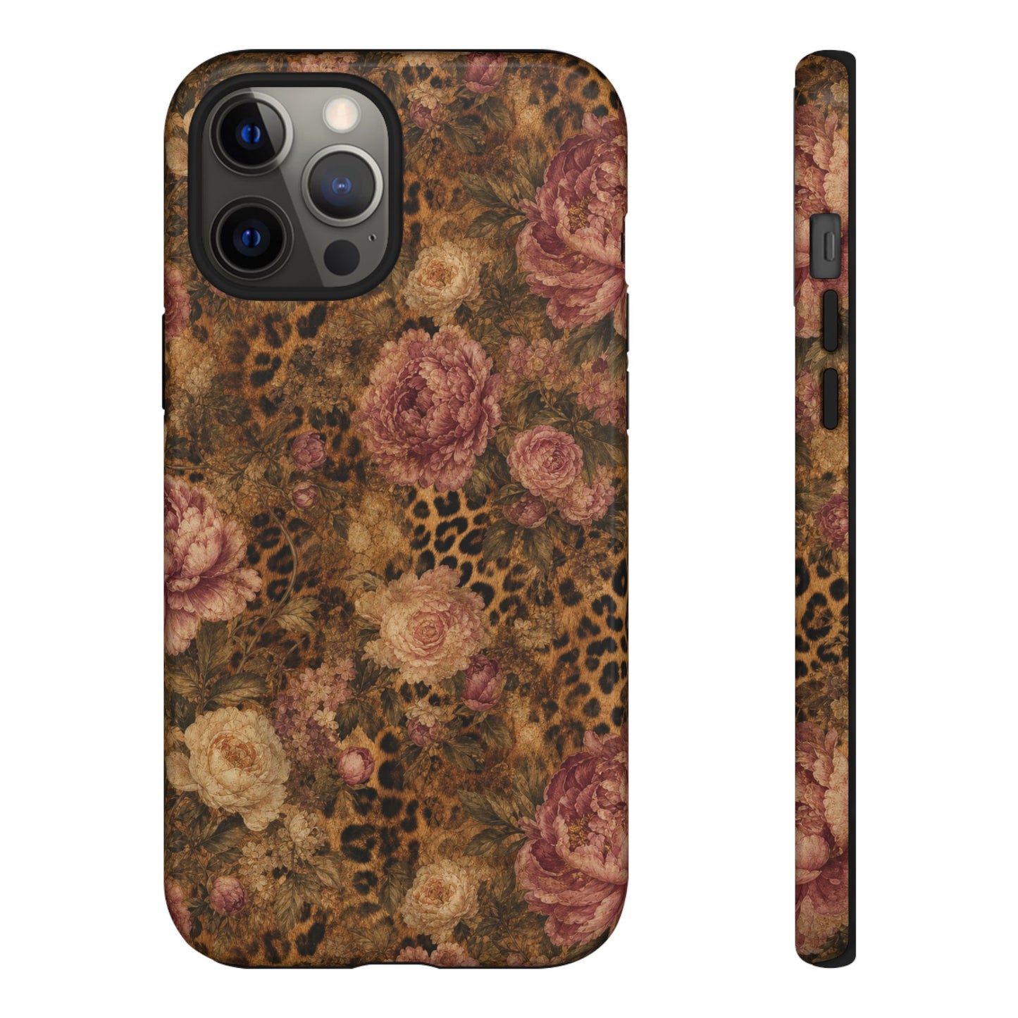 Leopard Floral Tough Case