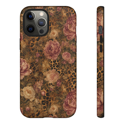 Leopard Floral Tough Case