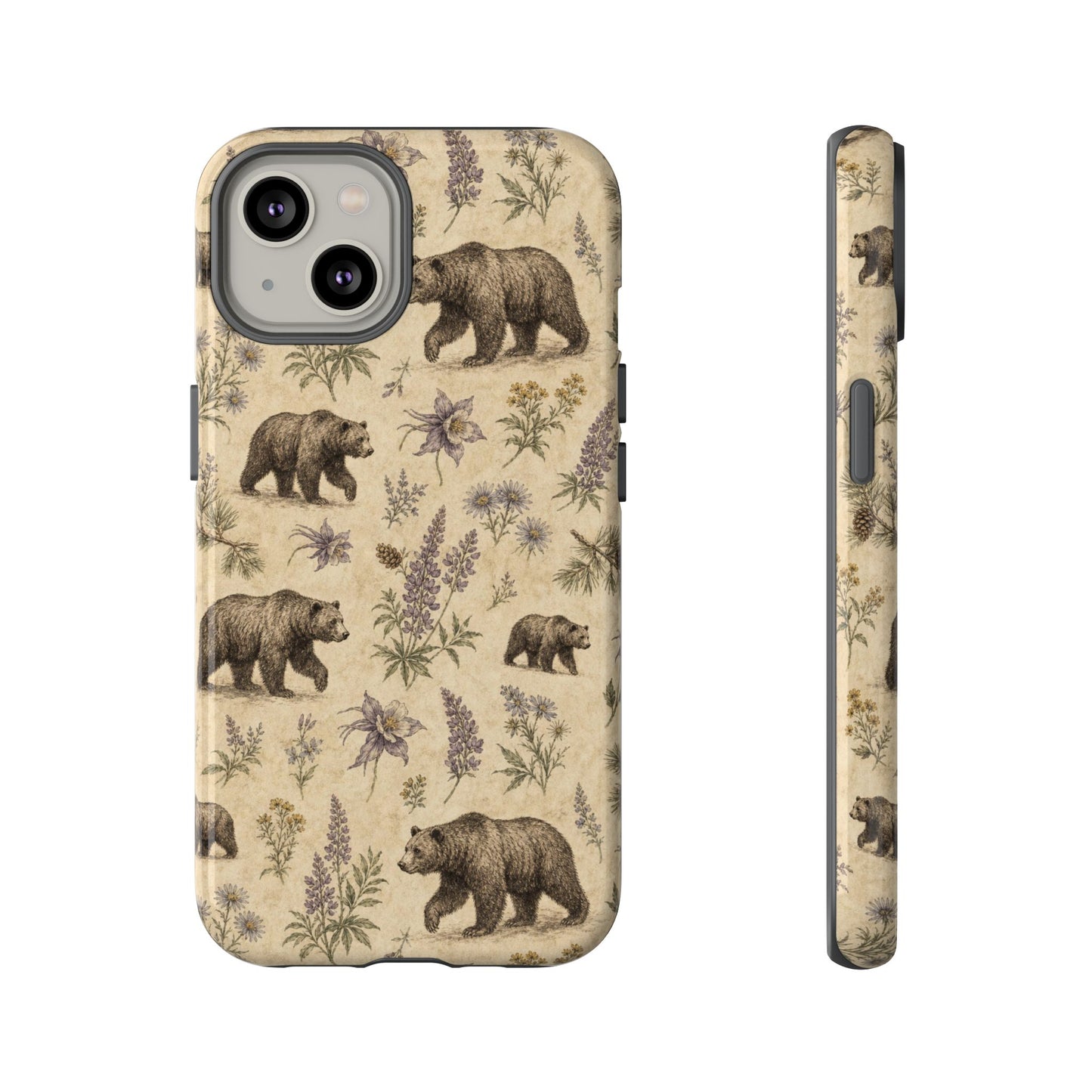 Floral Bear Tough Case