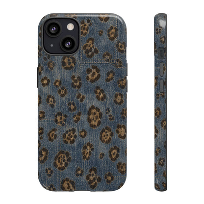 Denim Leopard Tough Case