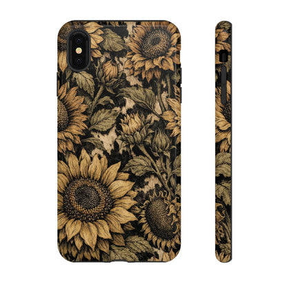 Cowhide Sunflowers Tough Case