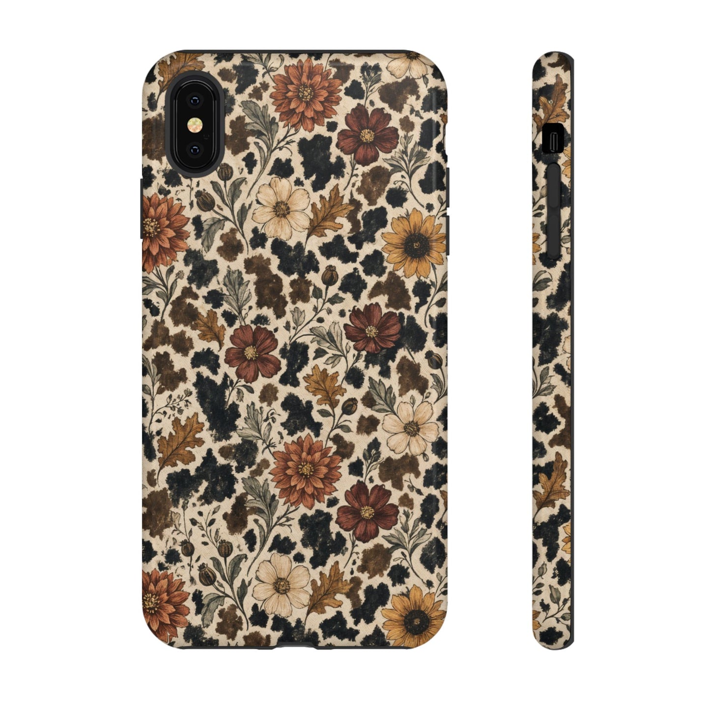 Autumn Cowhide Bloom Tough Case