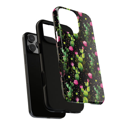 Neon Cactus Tough Phone Case