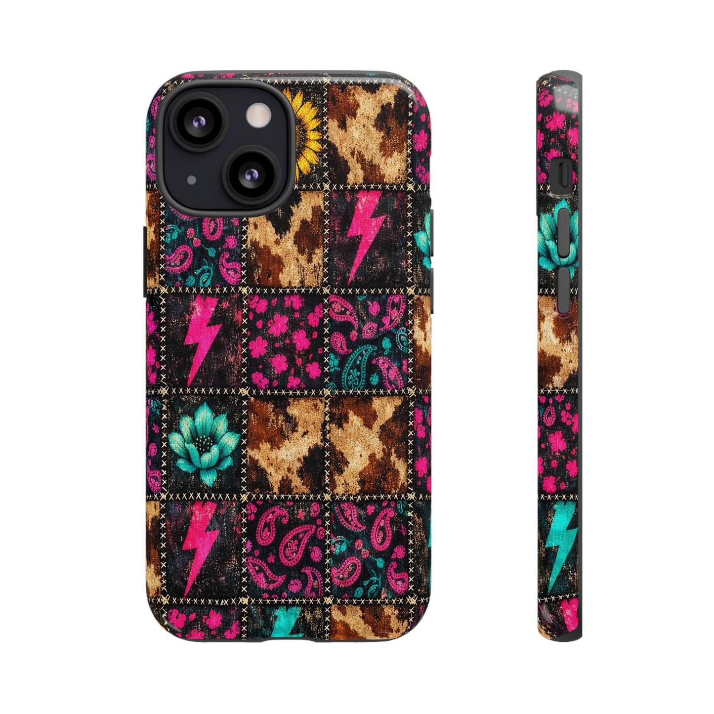 Neon Patchwork Tough Case