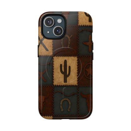 Western Icon Quilt Magnetic Case