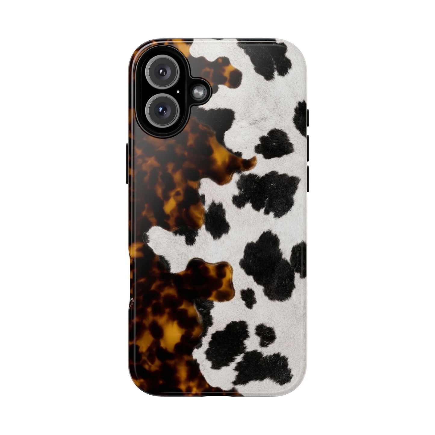 Tortoiseshell + Cowhide Tough Case