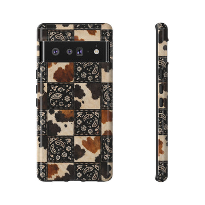 Cowhide Bandana Checkered Tough Case