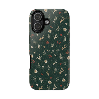 Antler Daisies Evergreen Tough Case