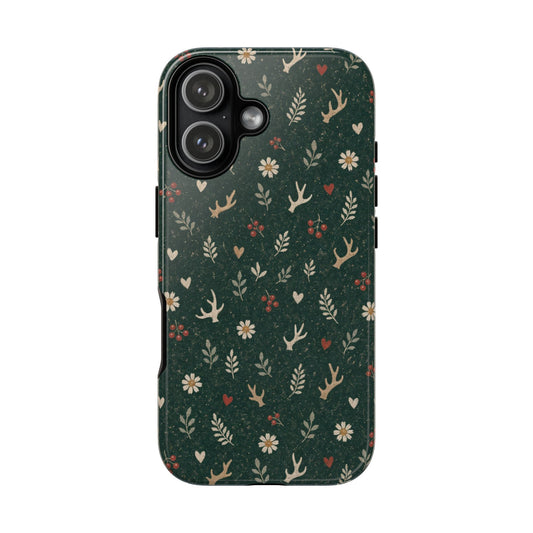 Antler Daisies Evergreen Tough Case