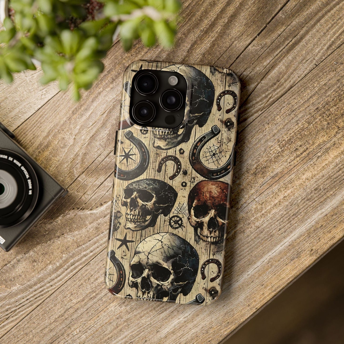 Skulls and Horseshoes Phone Case