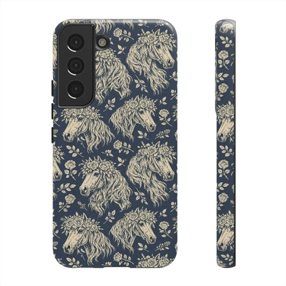 Floral Horses Tough Case