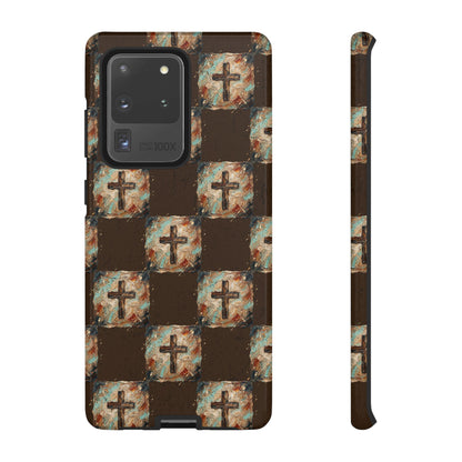 Checker Painted Cross Tough Case