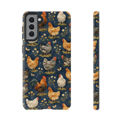 Indigo Chickens Tough Case