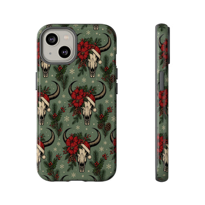 Santa Bull Skulls Tough Case
