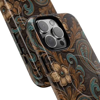 Tooled Paisley Magnetic Case