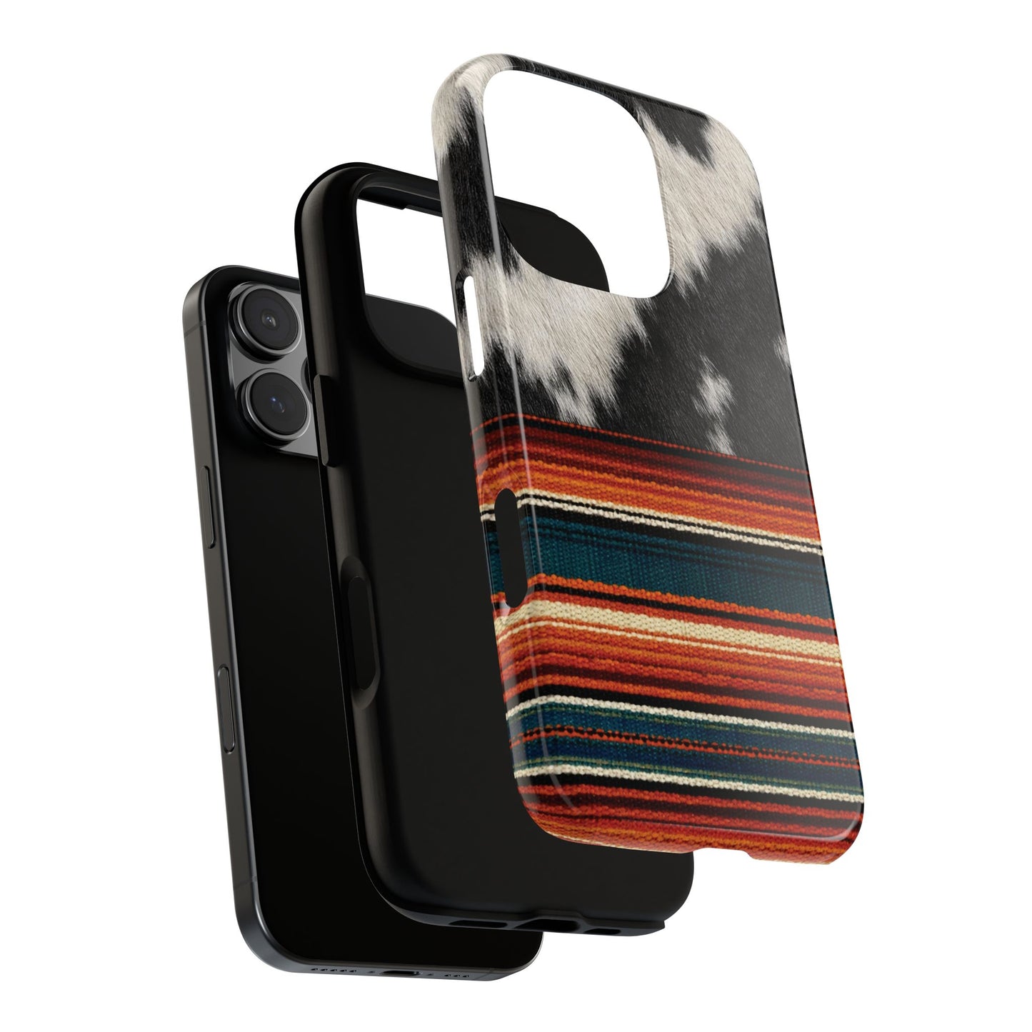 Cowhide + Serape Stripe Tough Case