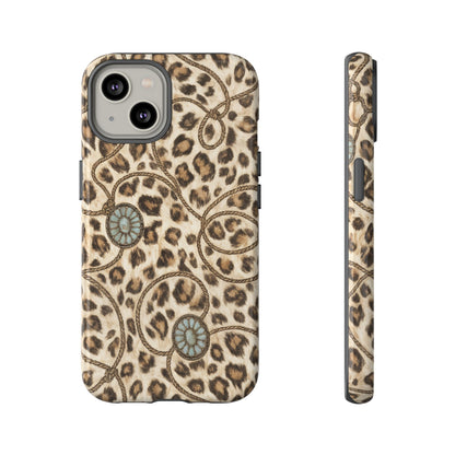 Leopard Rope Conchos Tough Case
