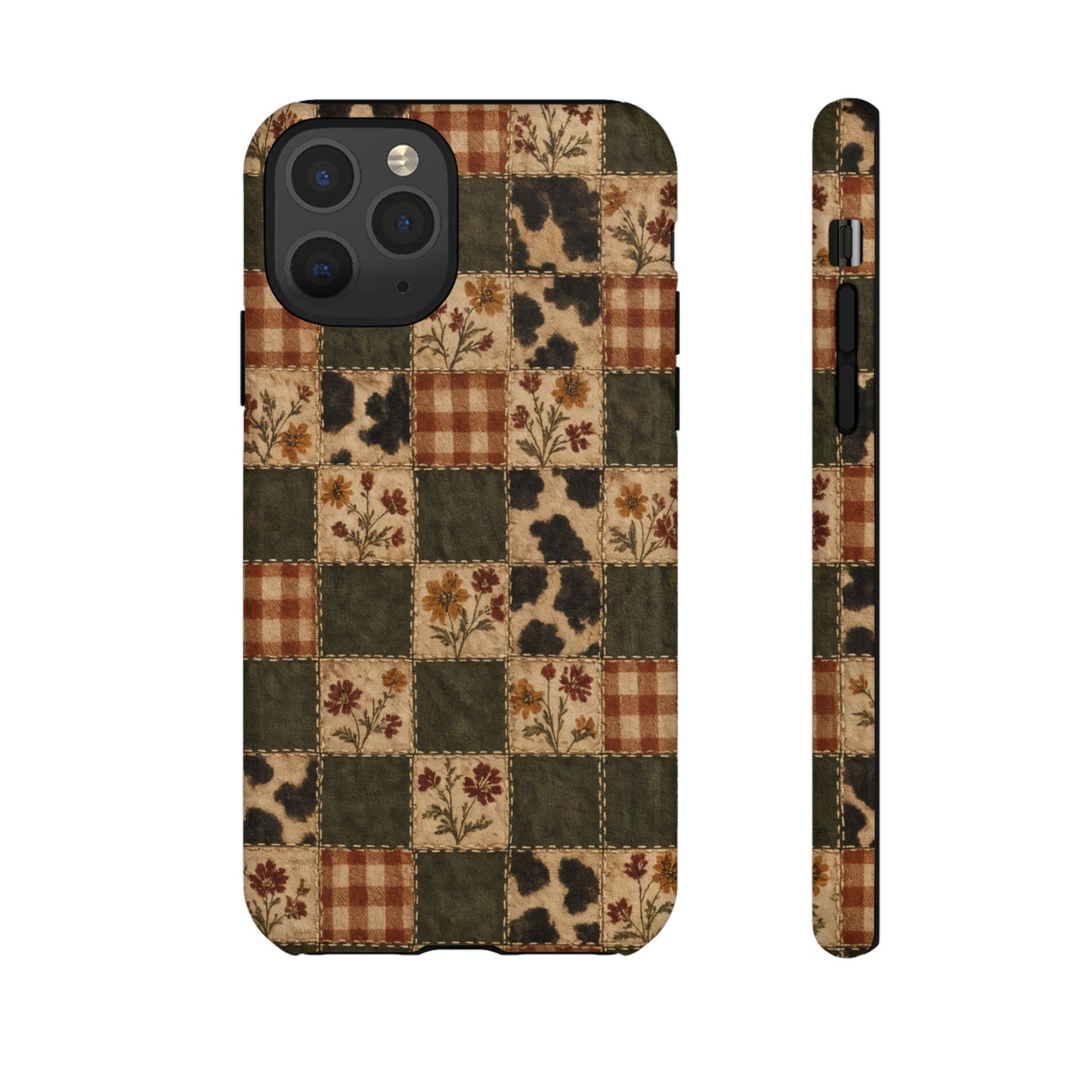 Autumn Plaid Patchwork Tough Case