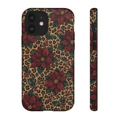 Leopard Poinsettia Tough Case