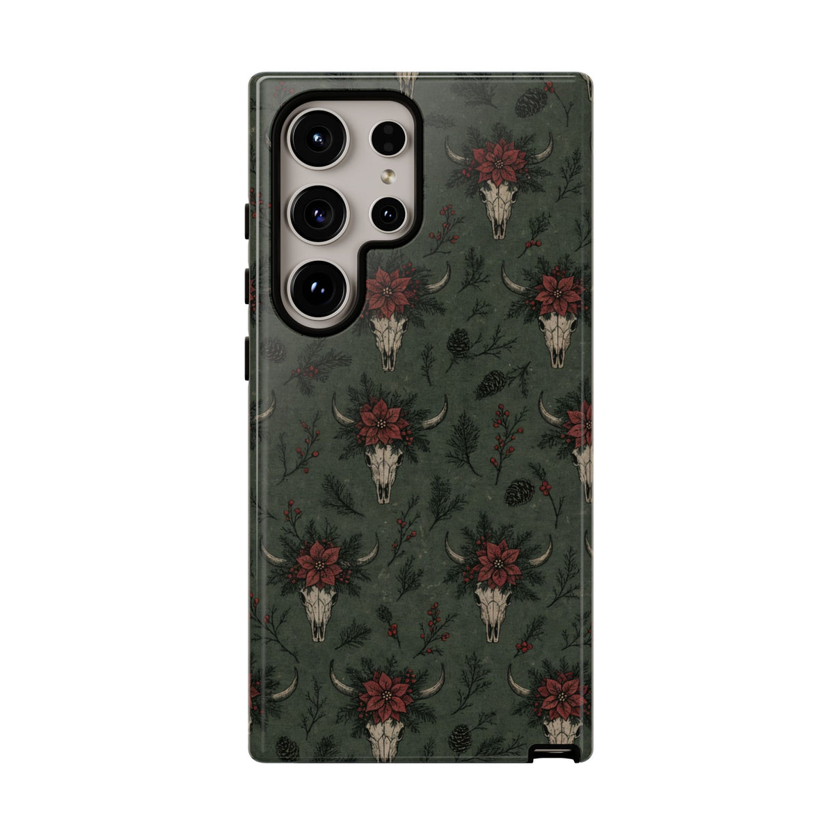 Inked Christmas Skull Tough Case