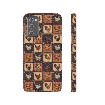 Patriotic Chicken Patchwork Tough Case