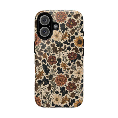 Autumn Cowhide Bloom Magnetic Case