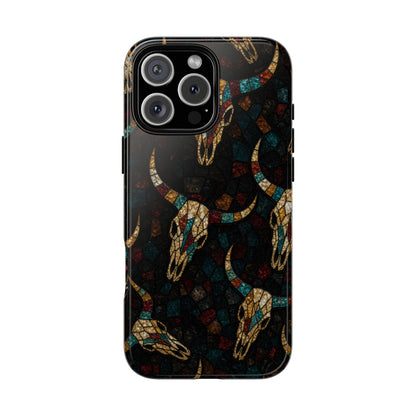 Stained Bull Skull Tough Case