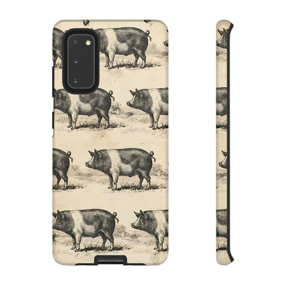 Vintage Pigs Tough Case