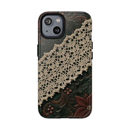 Poinsettia Lace Magnetic Case