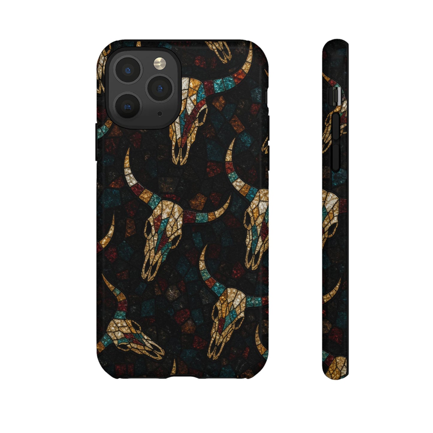 Stained Bull Skull Tough Case