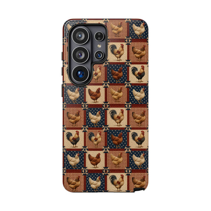 Patriotic Chicken Patchwork Tough Case