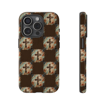 Checker Painted Cross Tough Case