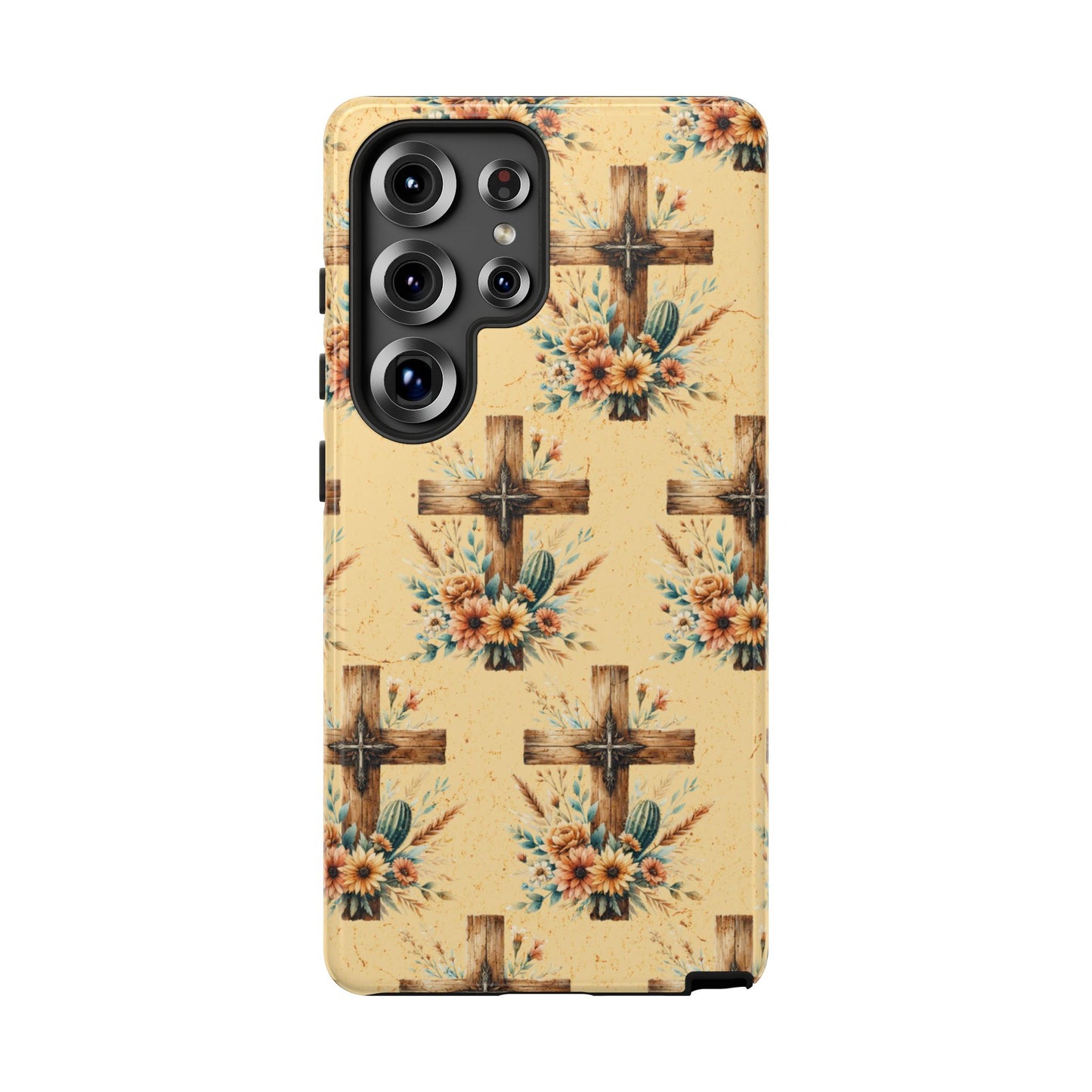 Floral Crosses Tough Case