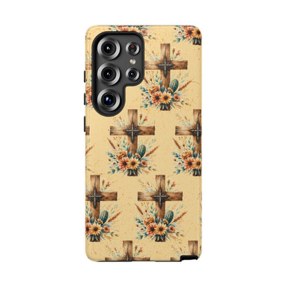 Floral Crosses Tough Case