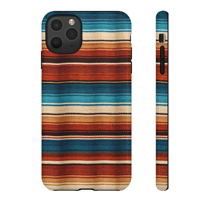 Turquoise + Orange Serape Tough Case