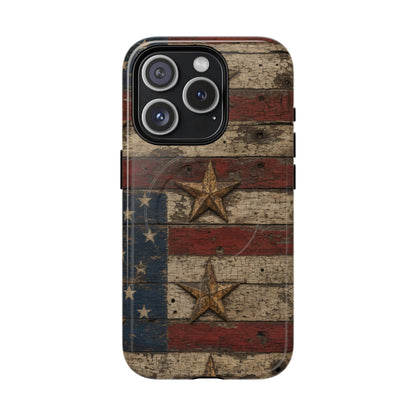 Patriotic Barn Stars Magnetic Case