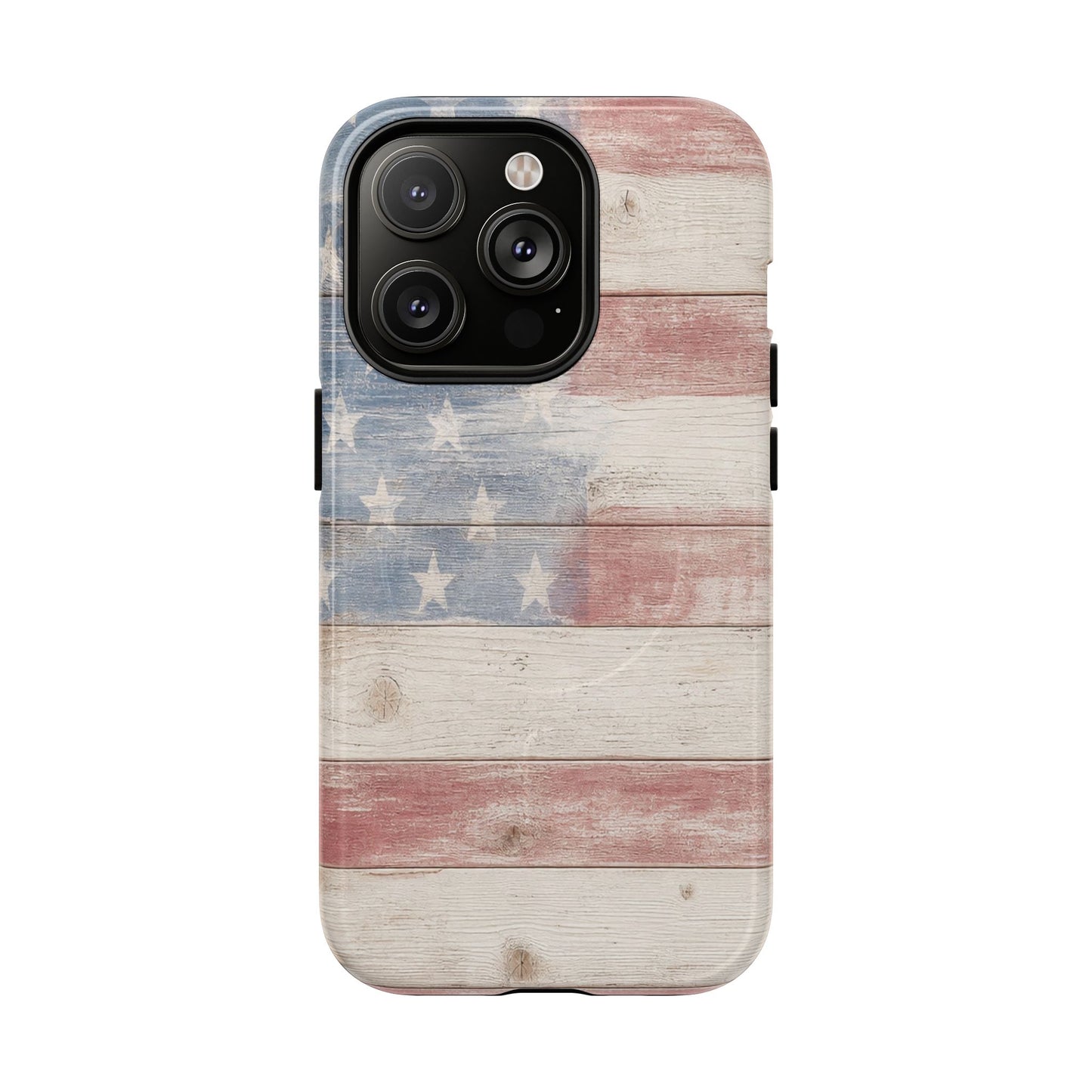 White Wood Flag Magnetic Case