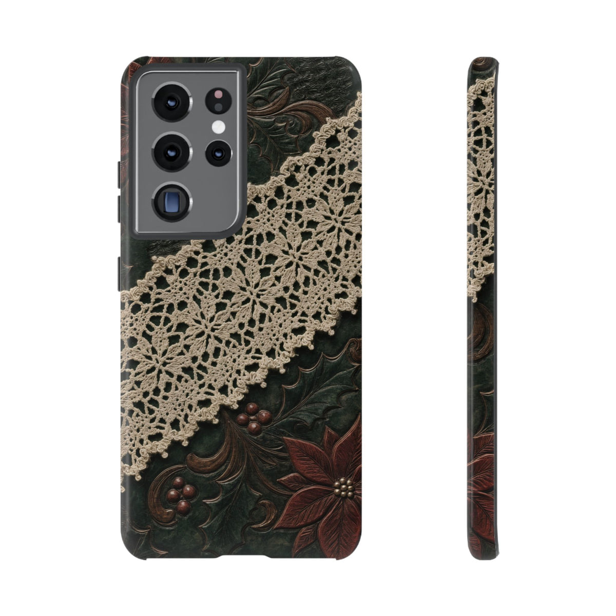 Poinsettia Lace Tough Case