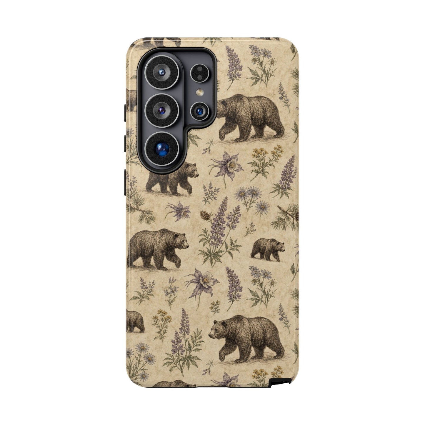 Floral Bear Tough Case