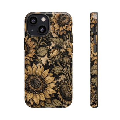 Cowhide Sunflowers Tough Case