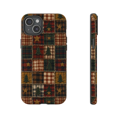 Christmas Rag Quilt Tough Case