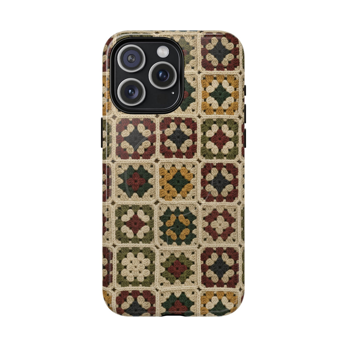 Christmas Granny Square Magnetic Case