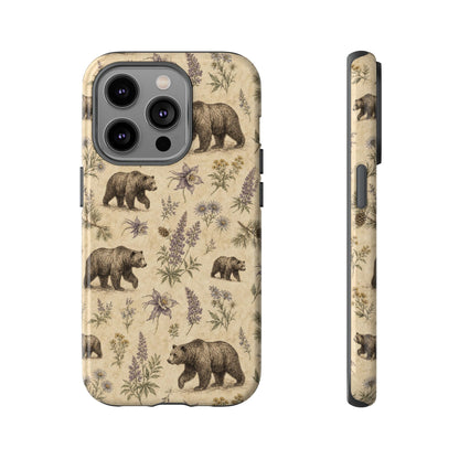Floral Bear Tough Case