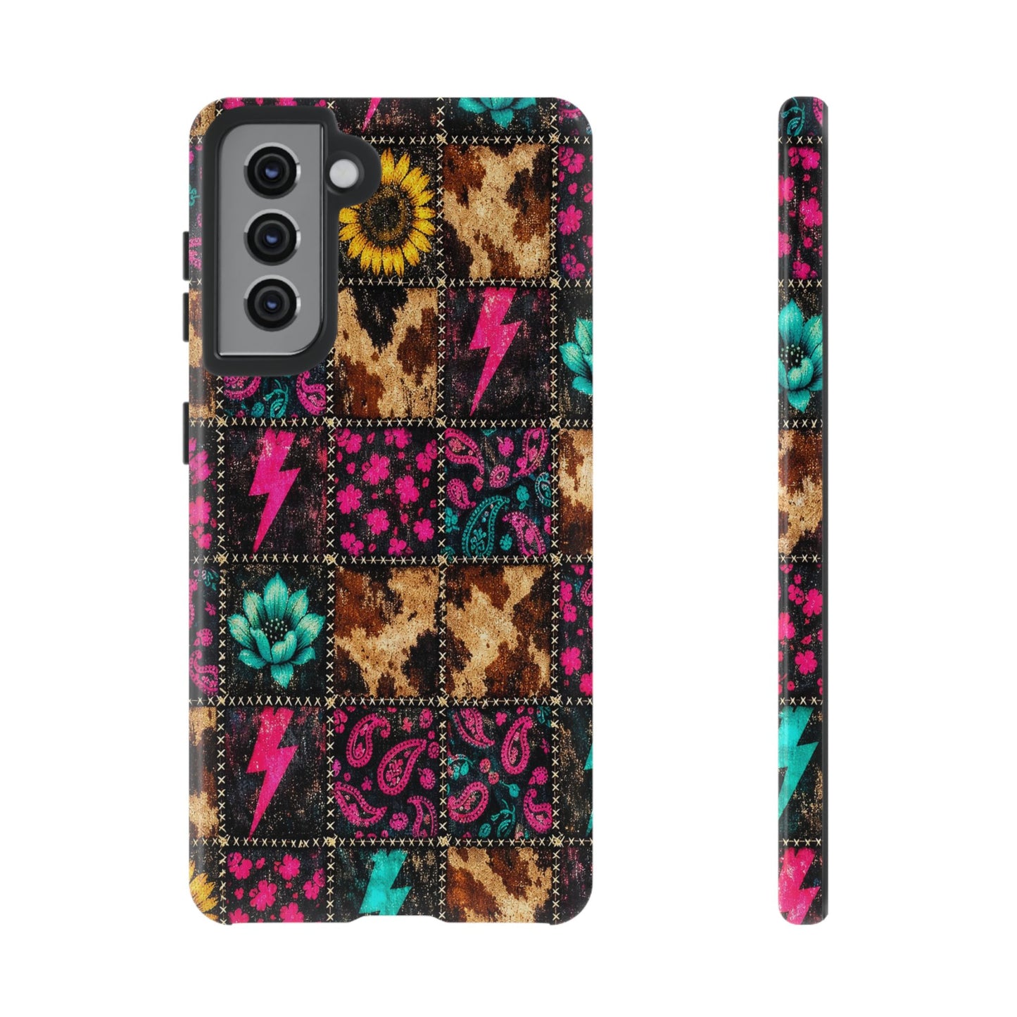 Neon Patchwork Tough Case