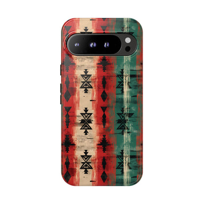 Christmas Grunge Aztec Tough Phone Case