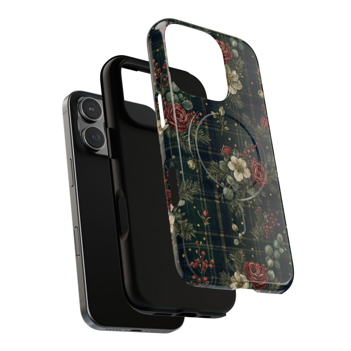 Tartan Roses Magnetic Case