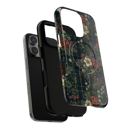 Tartan Roses Magnetic Case