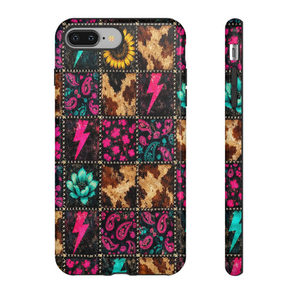 Neon Patchwork Tough Case